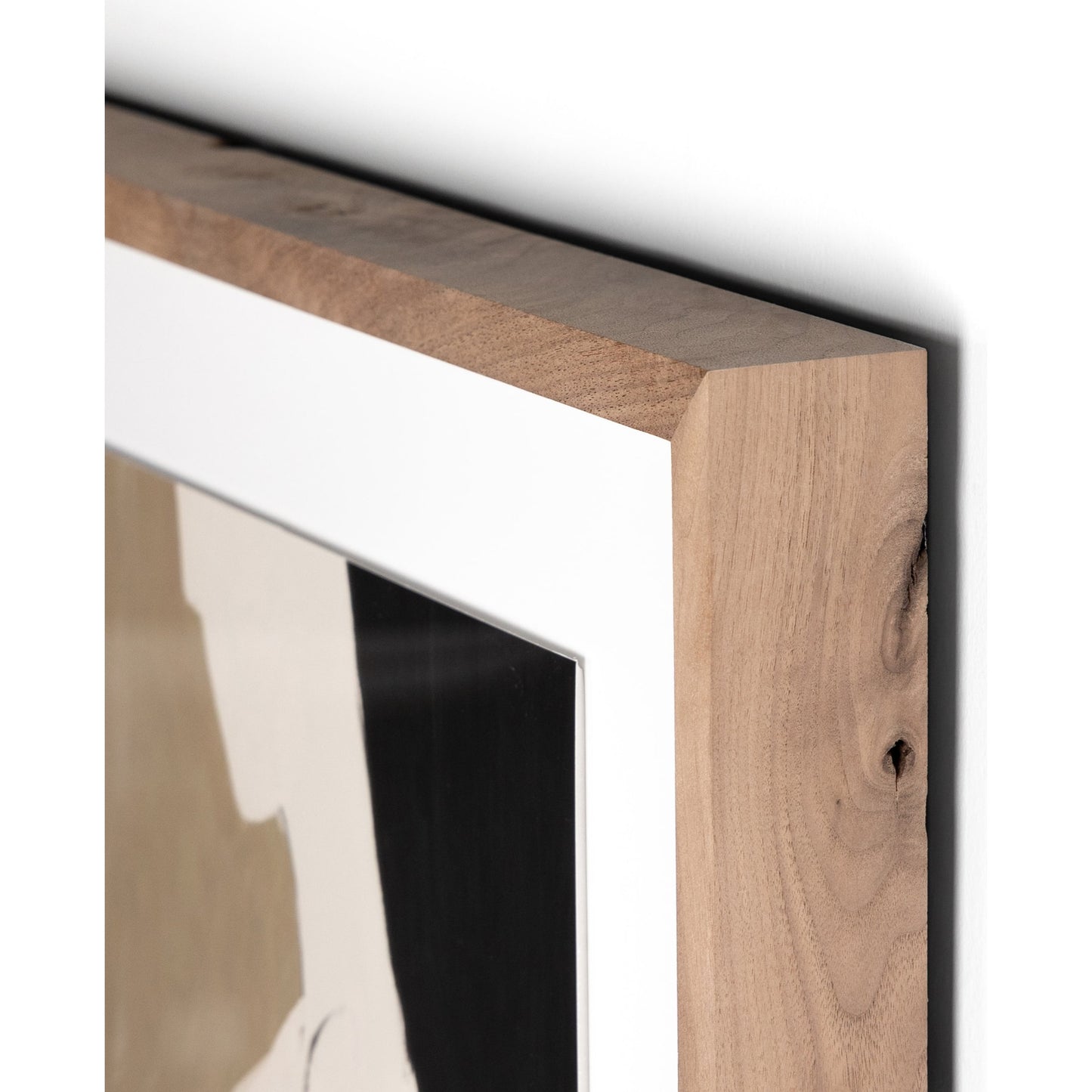 009 SI-1799477 | Closeup | Chill by Dan Hobday by Four Hands. Made from rustic 2.5 walnut, watercolor paper in a eclectic & global style.