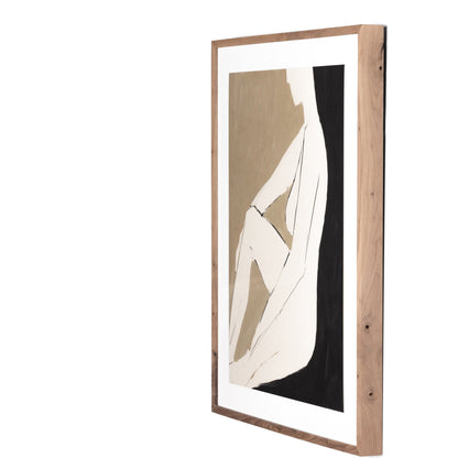 Chill by Dan Hobday by Four Hands. Made from rustic 2.5 walnut, watercolor paper in a eclectic & global style.
