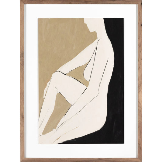Chill by Dan Hobday by Four Hands. Made from rustic 2.5 walnut, watercolor paper in a eclectic & global style.