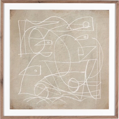 Change by Dan Hobday by Four Hands. Made from rustic 2.5 walnut, textured fine art paper in a eclectic & global style.