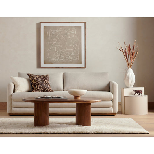 Change by Dan Hobday by Four Hands. Made from rustic 2.5 walnut, textured fine art paper in a eclectic & global style.