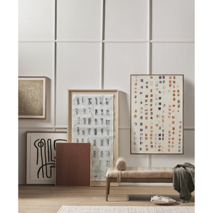 Change by Dan Hobday by Four Hands. Made from rustic 2.5 walnut, textured fine art paper in a eclectic & global style.
