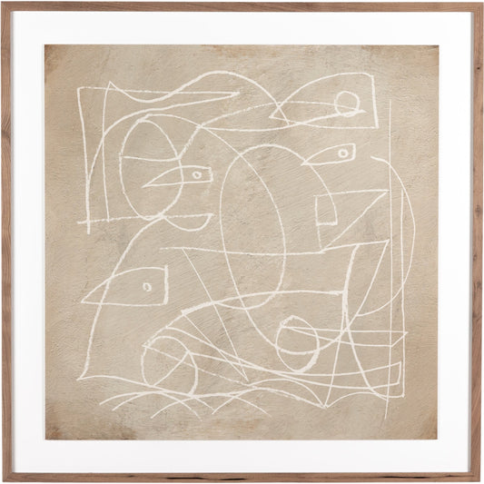 Change by Dan Hobday by Four Hands. Made from rustic 2.5 walnut, textured fine art paper in a eclectic & global style.
