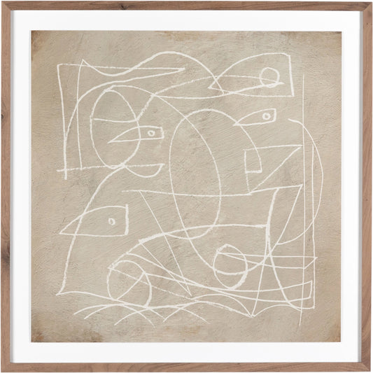 Change by Dan Hobday by Four Hands. Made from rustic 2.5 walnut, textured fine art paper in a eclectic & global style.