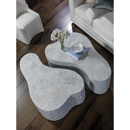 Pangea Cocktail Table by Artistica Home in white wash. Made from unique in a modern style.