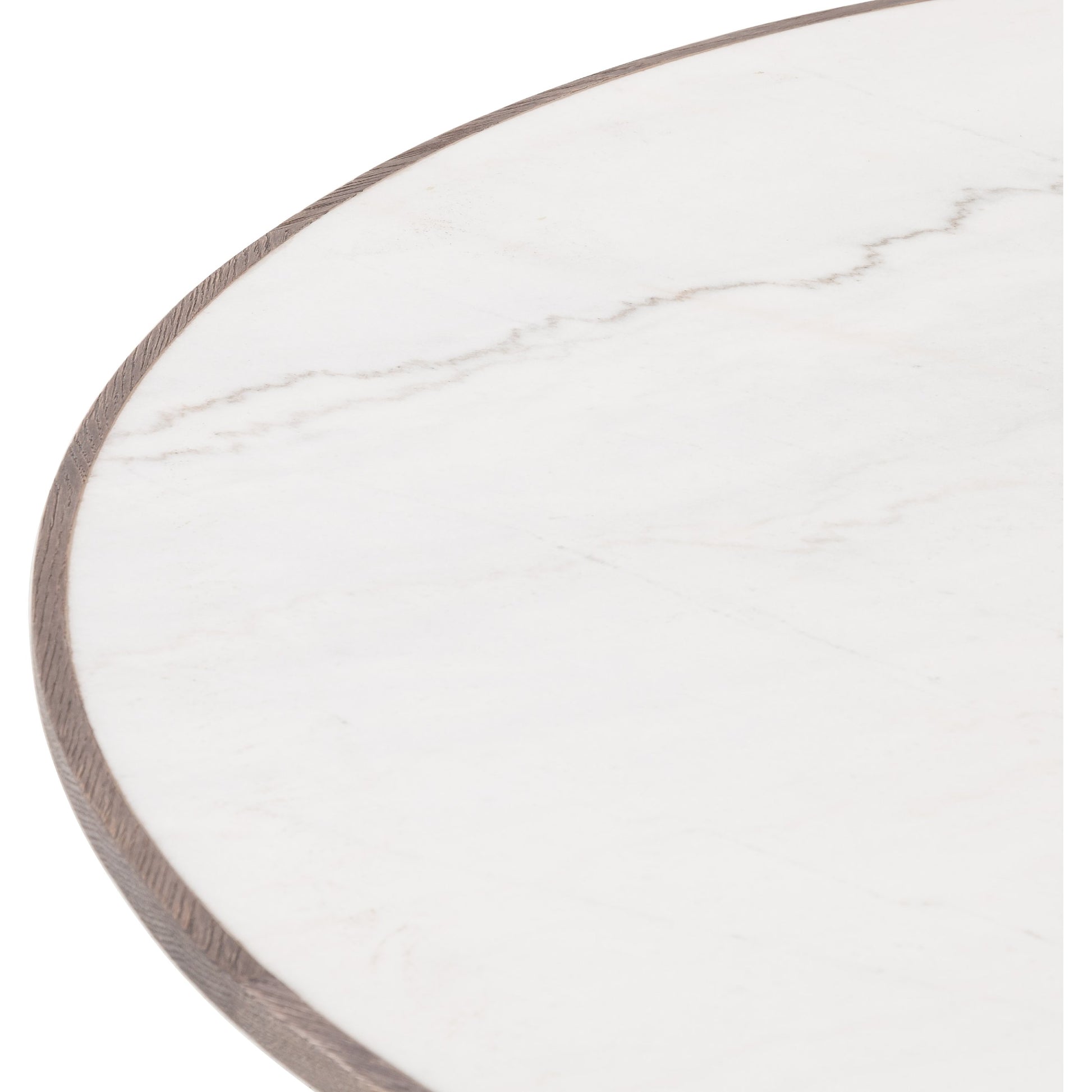 Skye Coffee Table by Four Hands in weathered dark elm, white marble, weathered dark oak. Made from solid marble, solid reclaimed elm, solid oak in a coastal style.