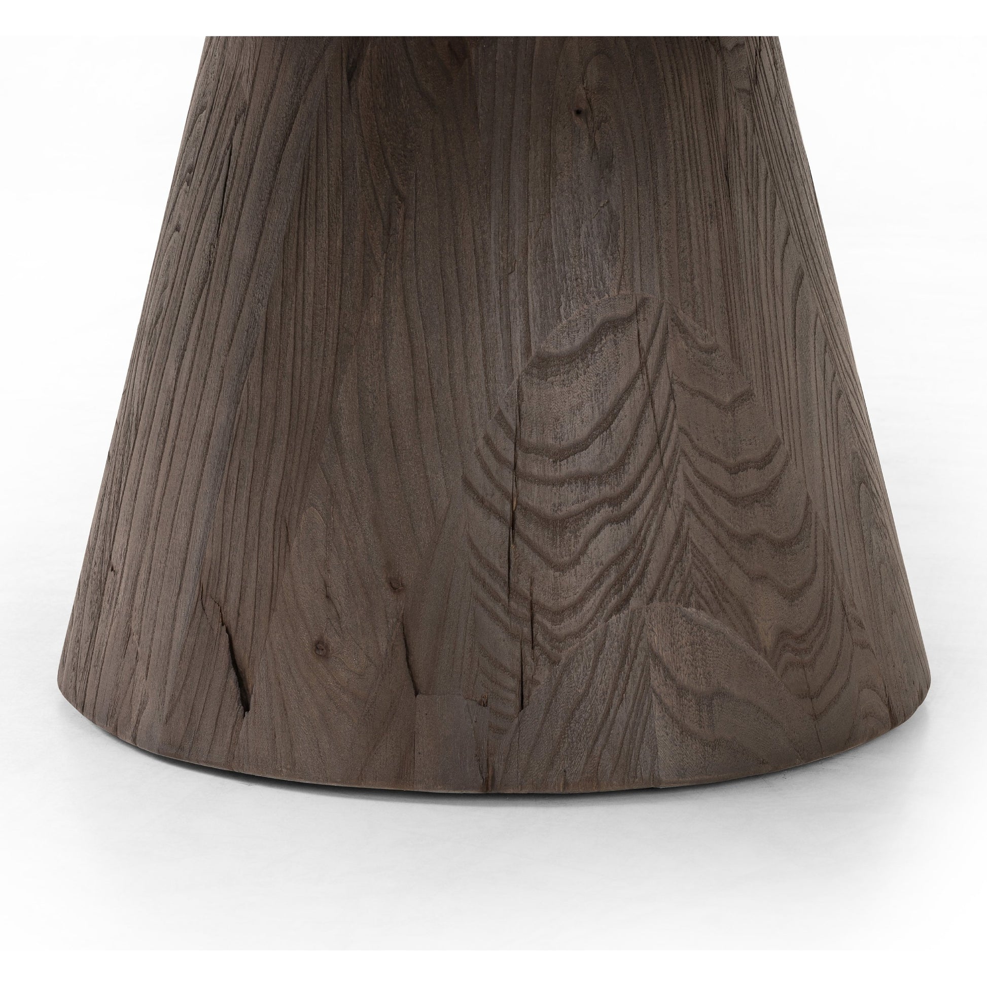Skye Coffee Table by Four Hands in weathered dark elm, white marble, weathered dark oak. Made from solid marble, solid reclaimed elm, solid oak in a coastal style.