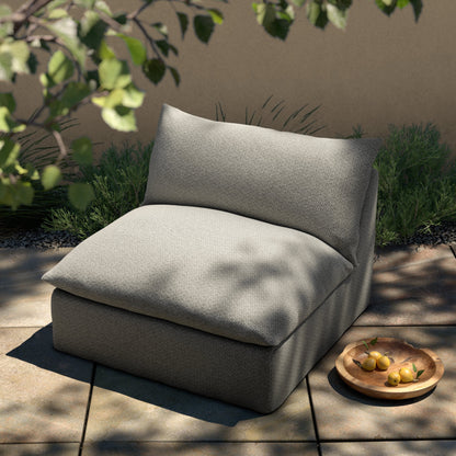 Grant Outdoor Swivel Chair by Four Hands. Made from 100% olefin, 91% polyurethane foam pad, 9% polyester fiber batting in a transitional style.
