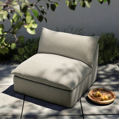 Grant Outdoor Swivel Chair by Four Hands. Made from 100% olefin, 91% polyurethane foam pad, 9% polyester fiber batting in a transitional style.