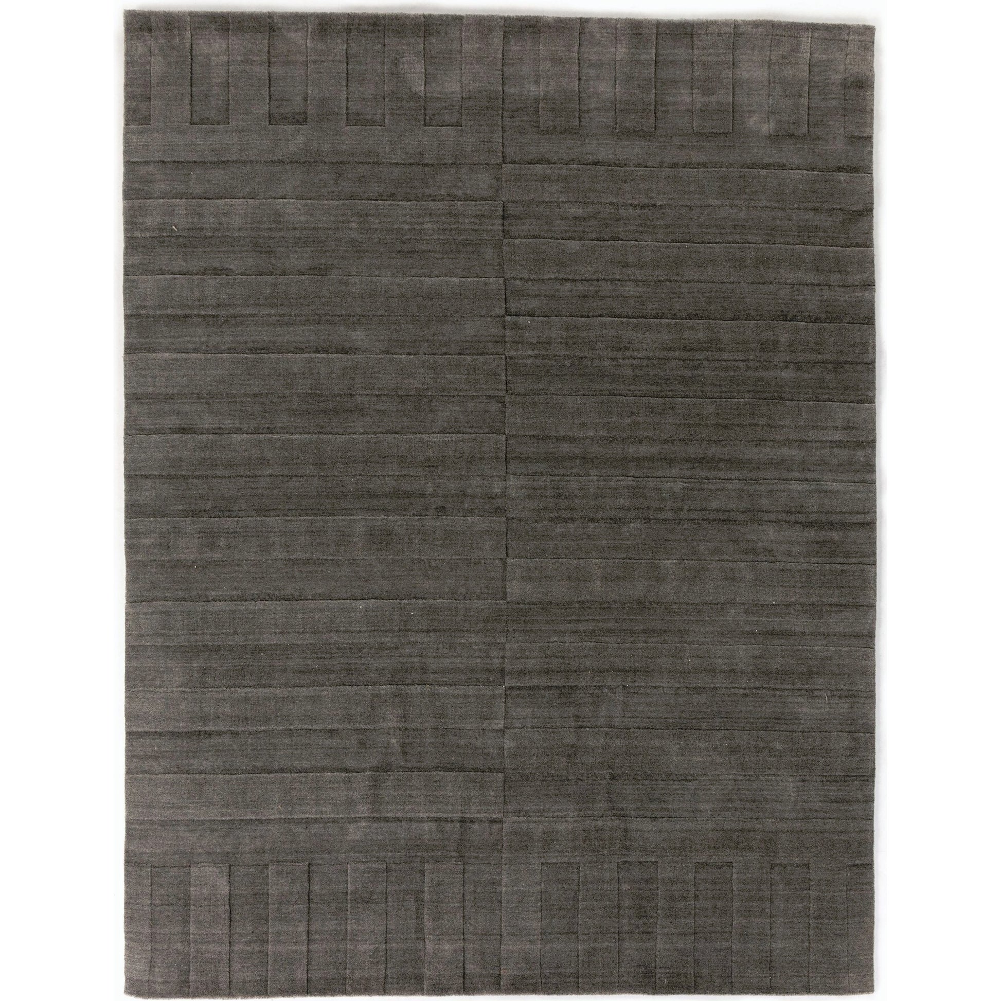 Ario Outdoor Rug by Four Hands in shadowed stripe. Made from 100% polyethylene terephthalate (pet) in a modern style.