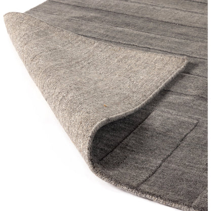 Ario Outdoor Rug by Four Hands in shadowed stripe. Made from 100% polyethylene terephthalate (pet) in a modern style.