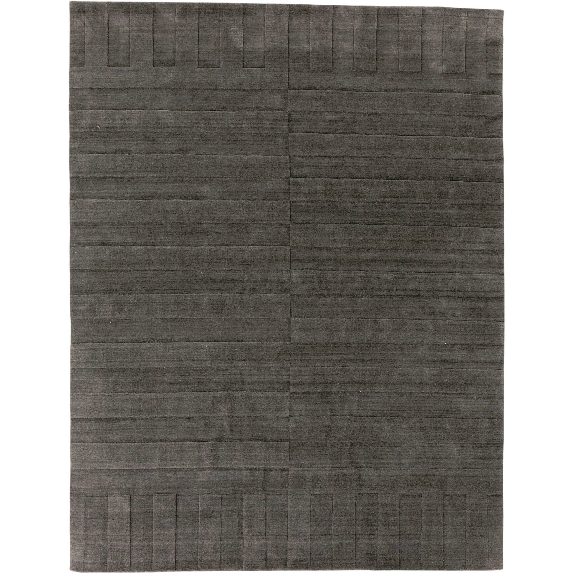 Ario Outdoor Rug by Four Hands in shadowed stripe. Made from 100% polyethylene terephthalate (pet) in a modern style.