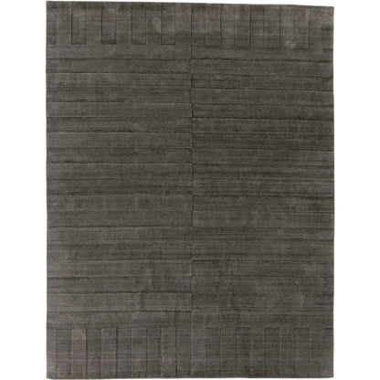 Ario Outdoor Rug by Four Hands in shadowed stripe. Made from 100% polyethylene terephthalate (pet) in a modern style.