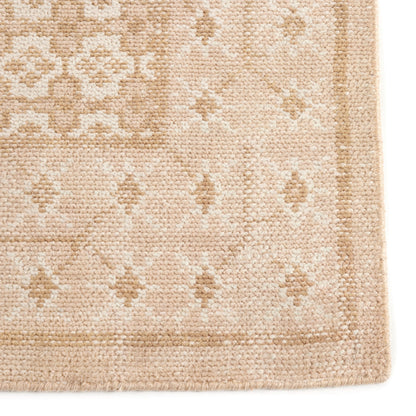 Deluca Rug by Four Hands in banded cream. Made from 100% polyethylene terephthalate (pet) in a unique style.