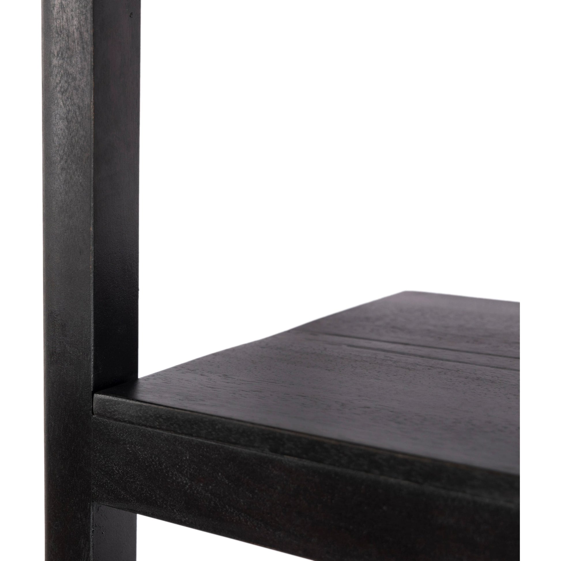 Reza Wide Bookcase by Four Hands in smoked honey, raw brass, toasted acacia. Made from solid acacia, solid parawood in a modern style.