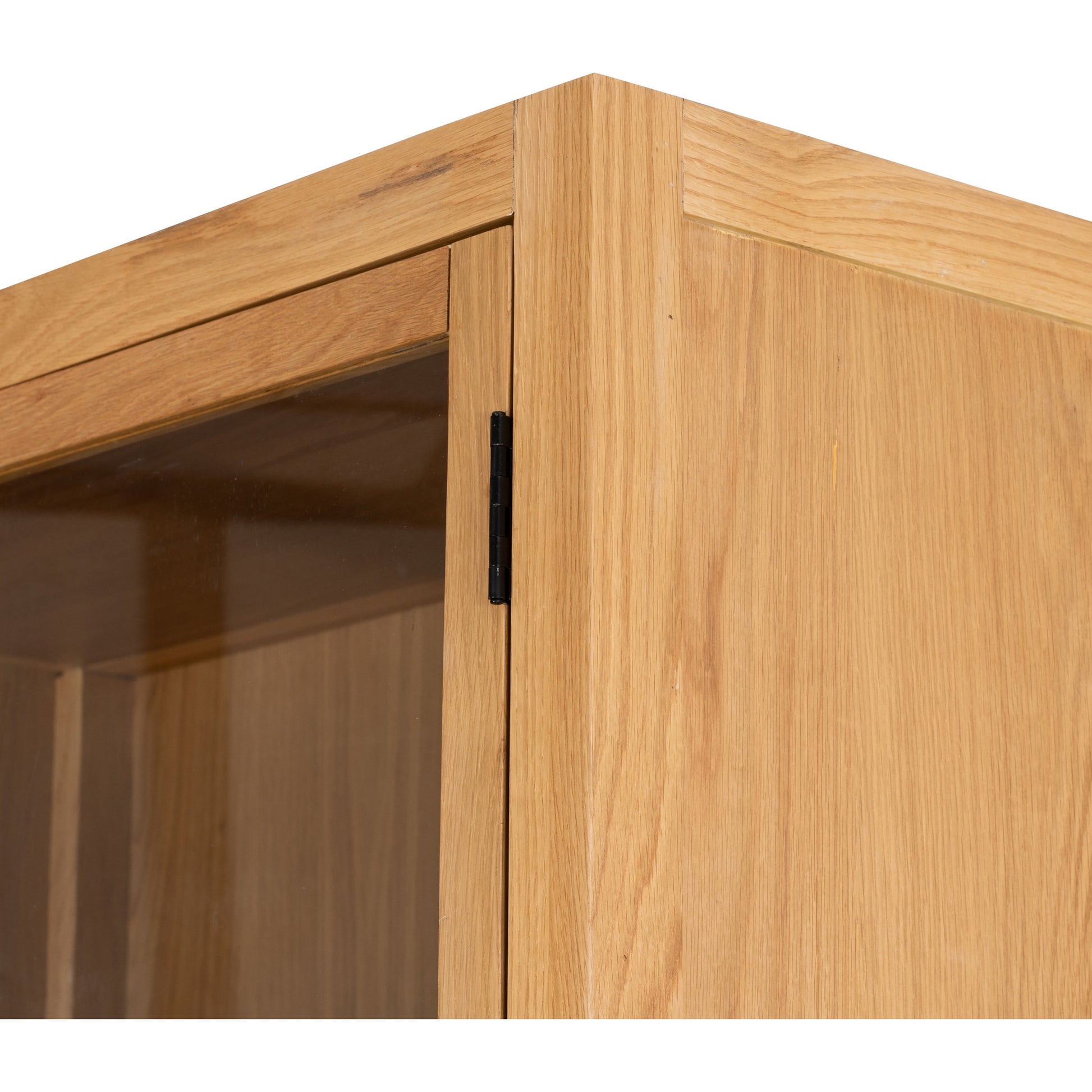 Laker Cabinet by Four Hands in black oak. Made from solid oak, rush, oak veneer in a cottage & farmhouse style.