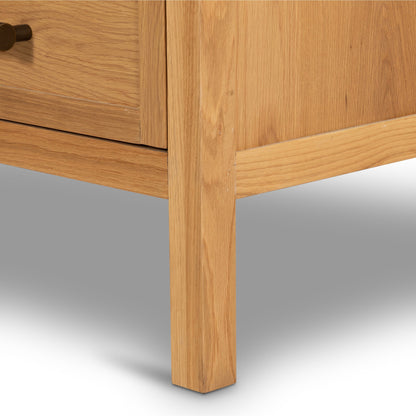 Laker Cabinet by Four Hands in black oak. Made from solid oak, rush, oak veneer in a cottage & farmhouse style.
