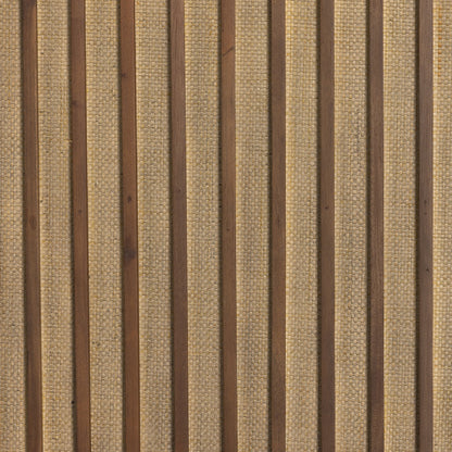 Nyland Media Console by Four Hands in black mahogany. Made from mahogany veneer, solid mahogany, sugar palm in a modern style.