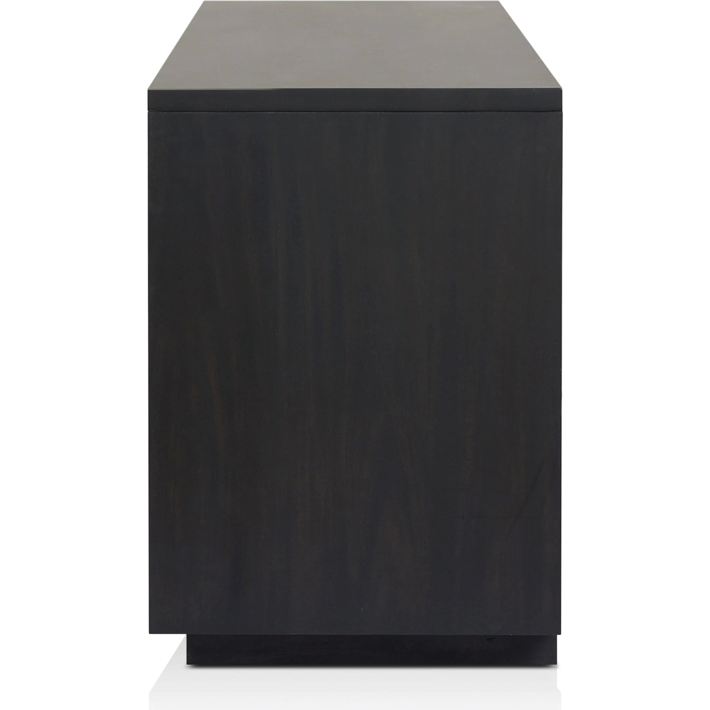 004 SI-2001742 | Additional Silo | Nyland Media Console by Four Hands in black mahogany. Made from mahogany veneer, solid mahogany, sugar palm in a modern style.