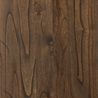 Tussac Media Console by Four Hands in matte brown neem. Made from solid neem wood in a transitional style.