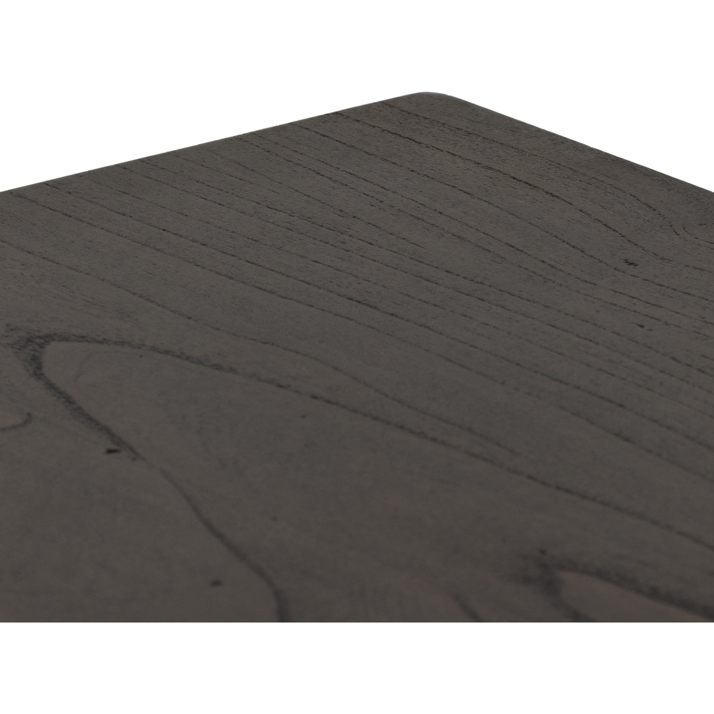 016 SI-1901741 | Closeup | Tussac Media Console by Four Hands in matte brown neem. Made from solid neem wood in a transitional style.