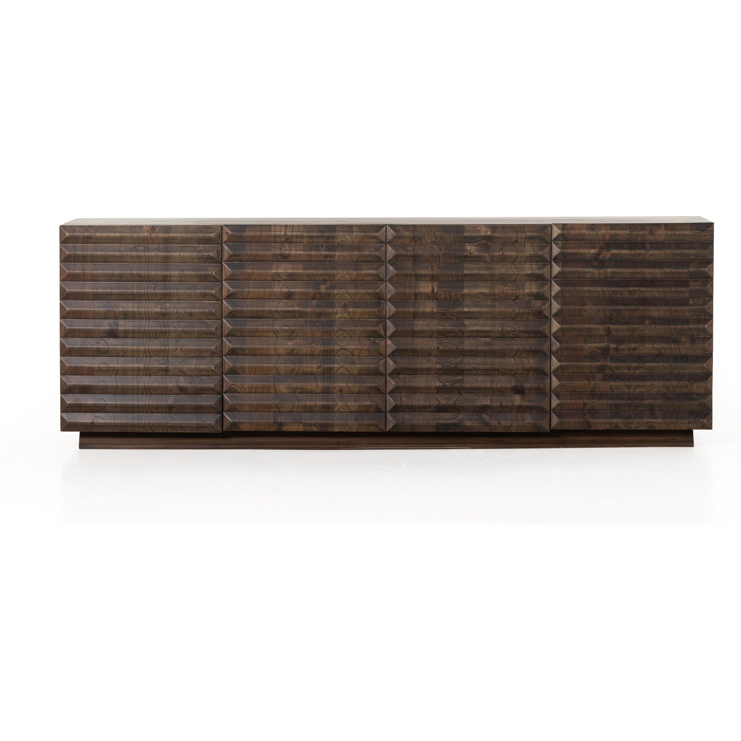 004 SI-1901741 | Additional Silo | Tussac Media Console by Four Hands in matte brown neem. Made from solid neem wood in a transitional style.
