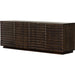 Tussac Media Console by Four Hands in matte brown neem. Made from solid neem wood in a transitional style.