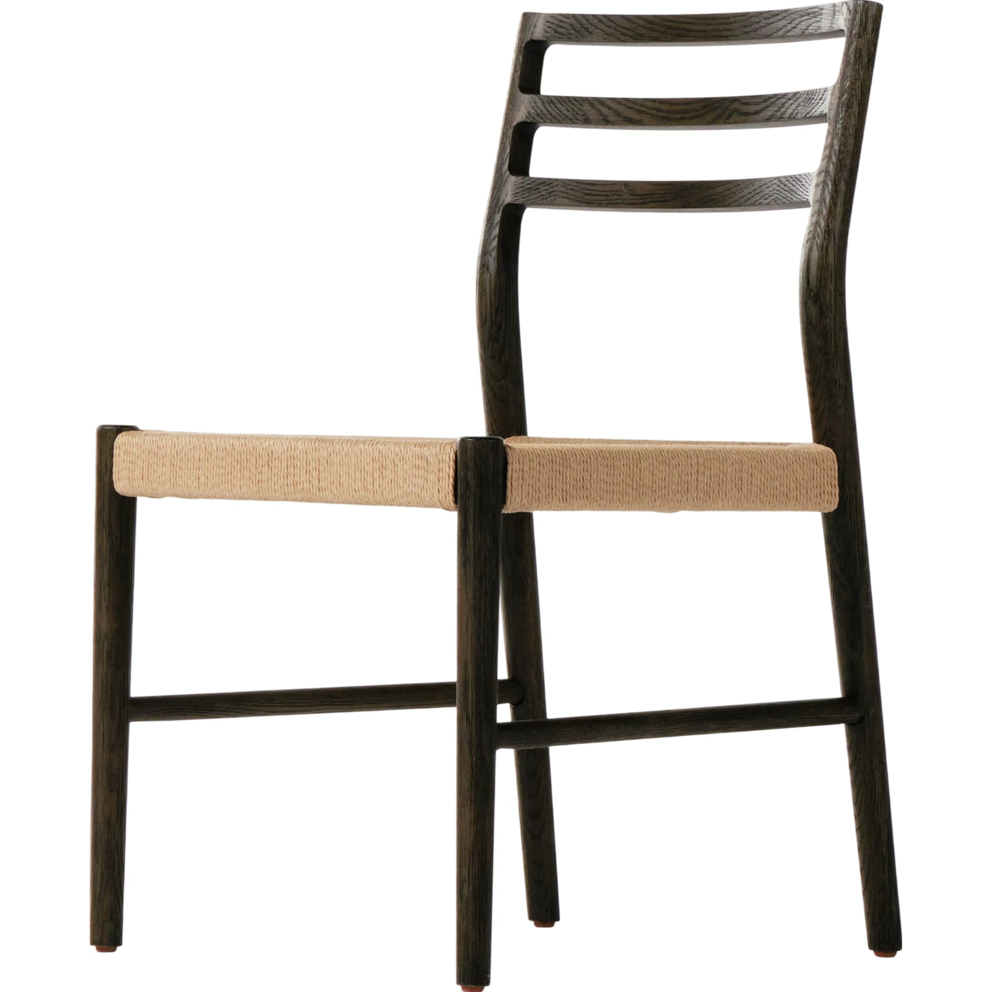 Glenmore Woven Dining Chair by Four Hands. Made from solid oak, rush in a modern style.
