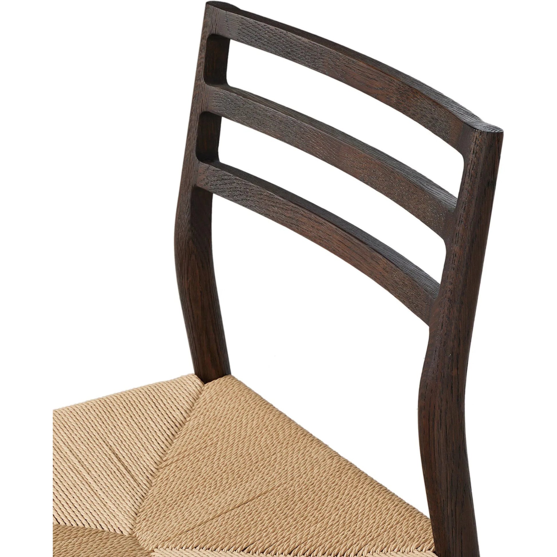Glenmore Woven Dining Chair by Four Hands. Made from solid oak, rush in a modern style.