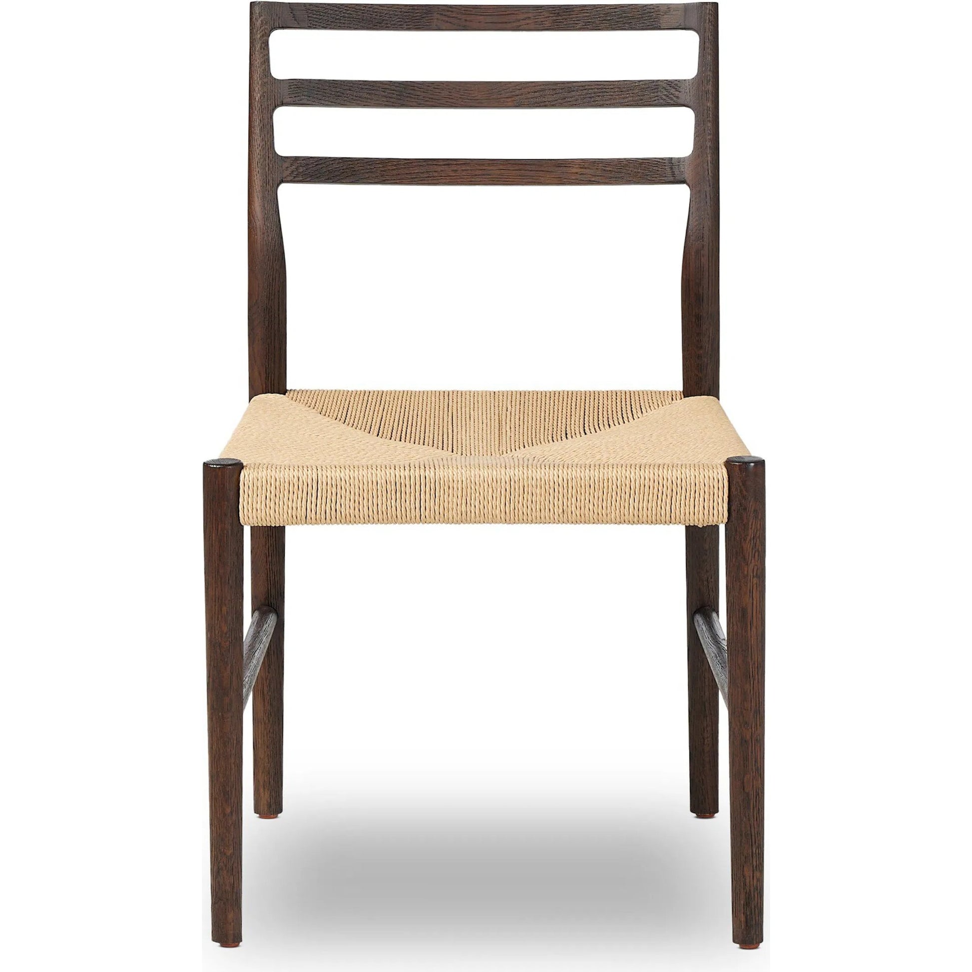 Glenmore Woven Dining Chair by Four Hands. Made from solid oak, rush in a modern style.