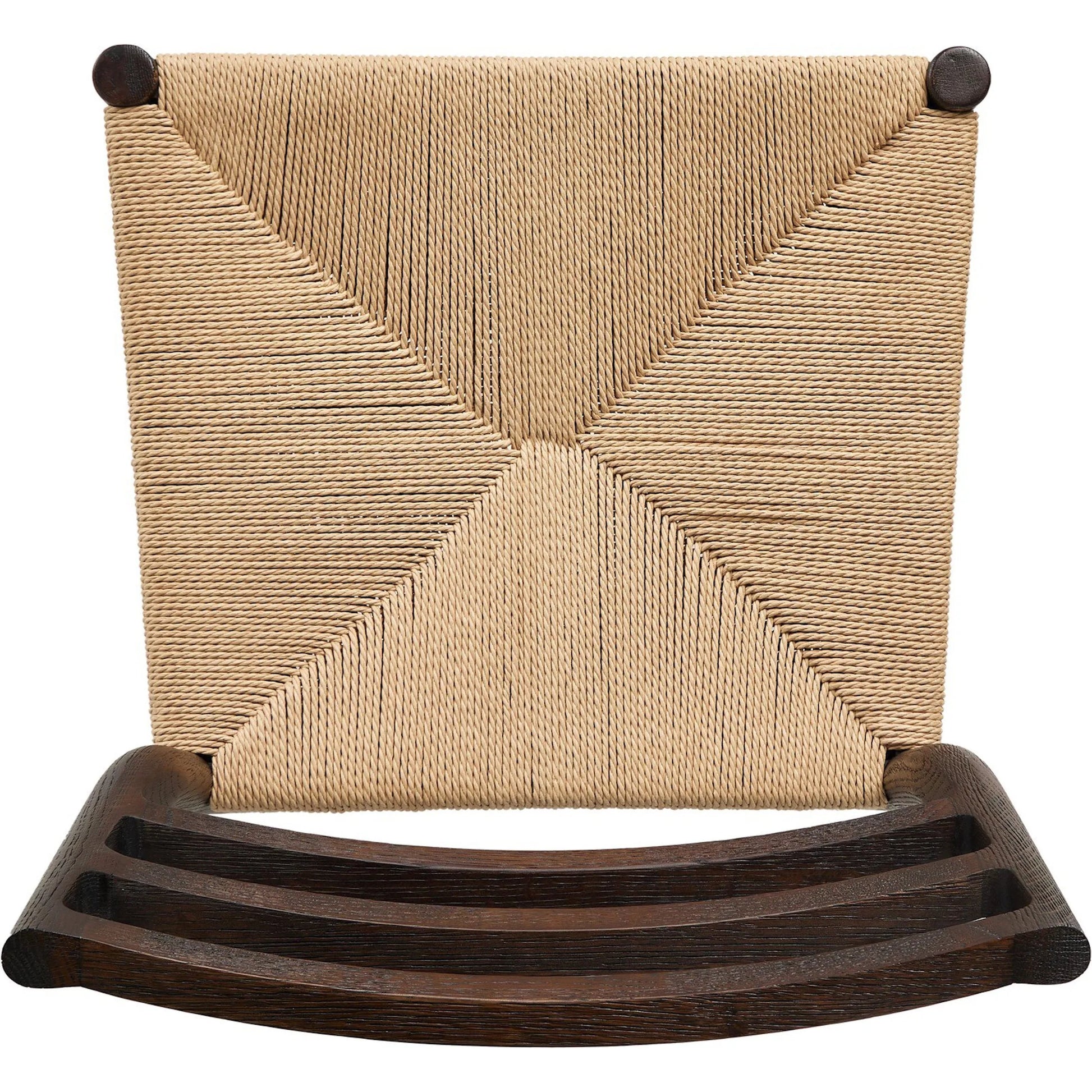 Glenmore Woven Dining Chair by Four Hands. Made from solid oak, rush in a modern style.