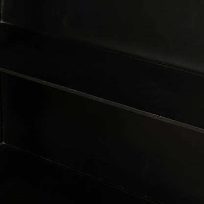 Belmont Wide Metal Cabinet by Four Hands in black. Made from iron in a modern style.