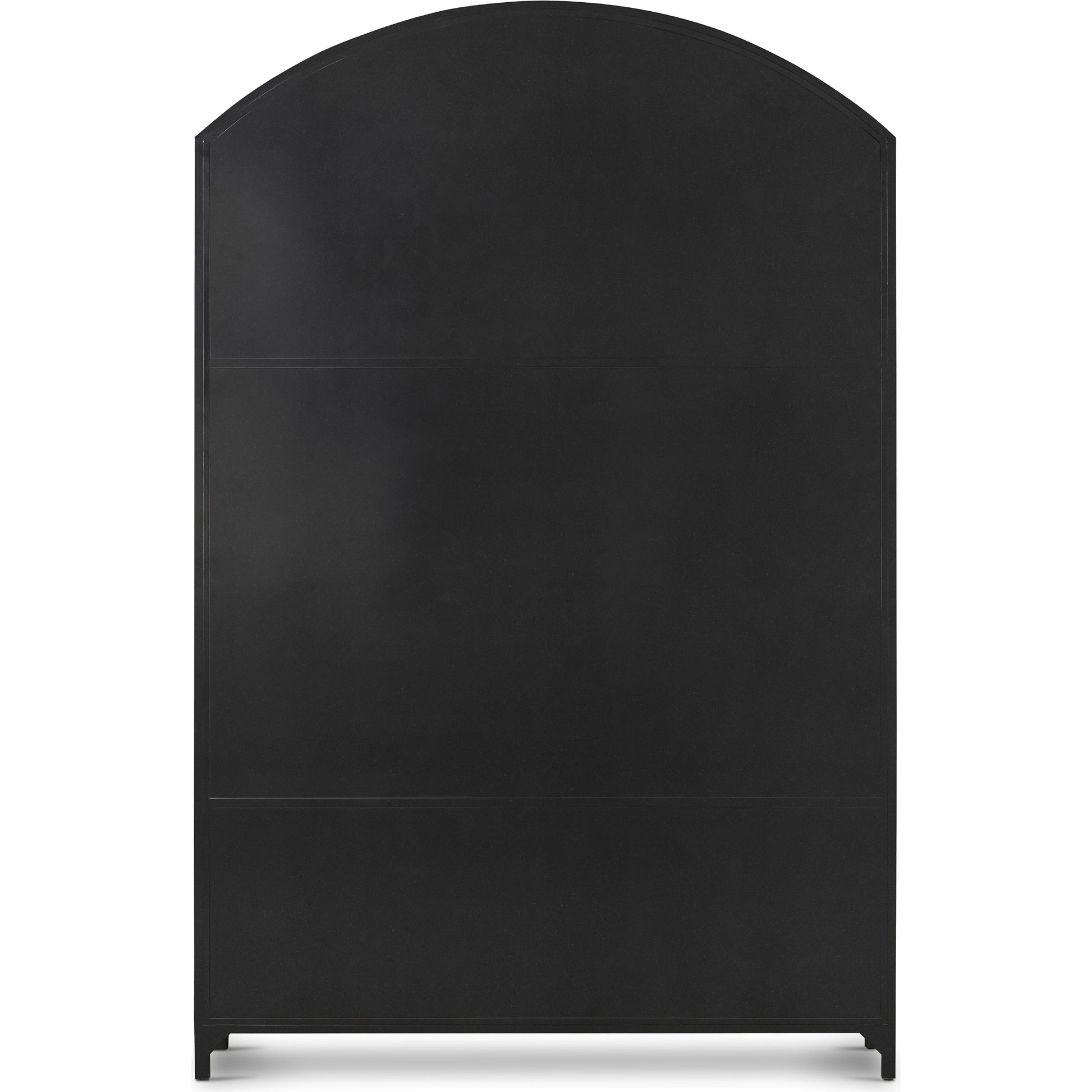 Belmont Wide Metal Cabinet by Four Hands in black. Made from iron in a modern style.