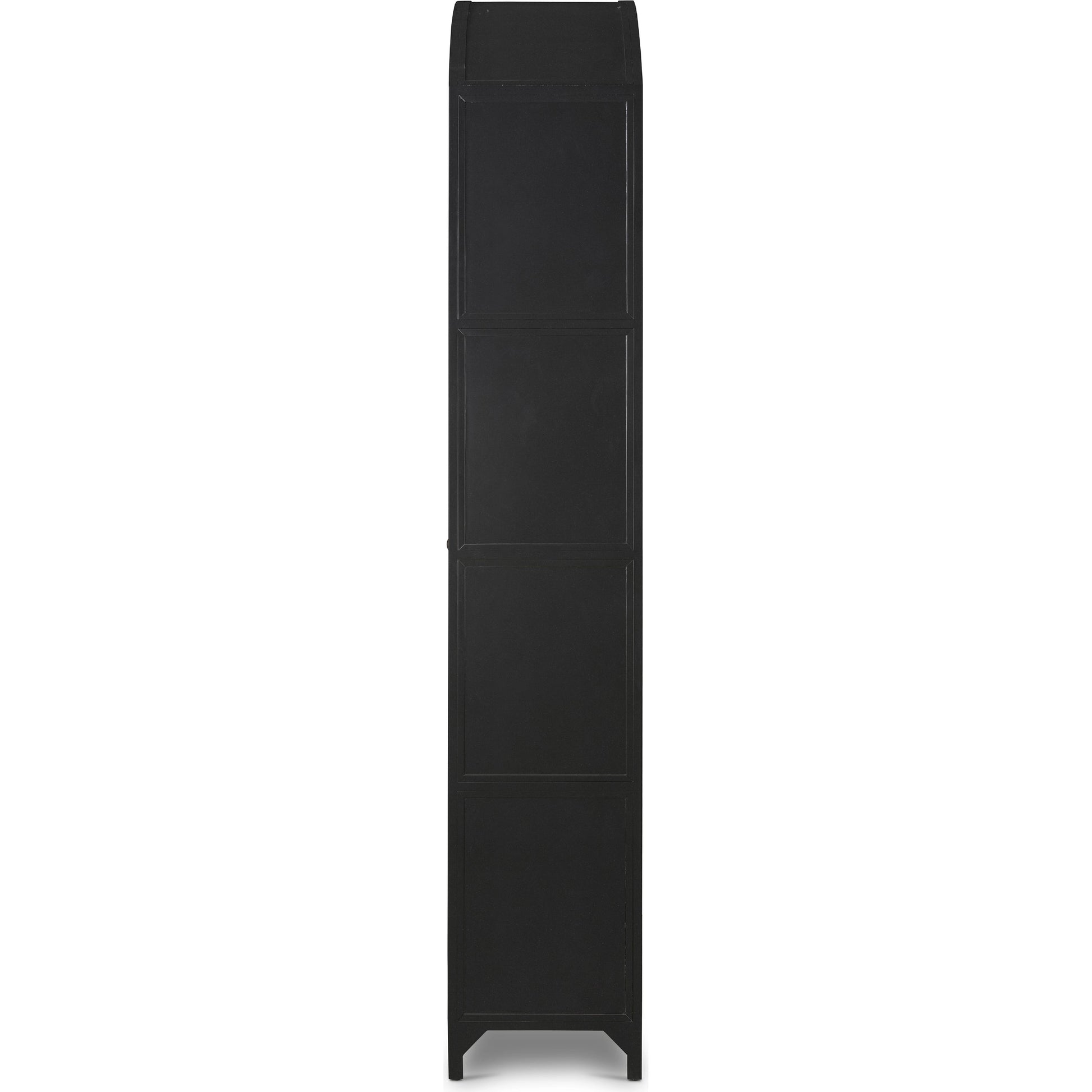 Belmont Wide Metal Cabinet by Four Hands in black. Made from iron in a modern style.