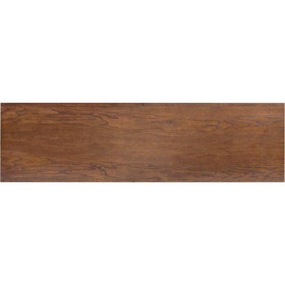 Halston 6 Drawer Dresser by Four Hands in terra brown ash. Made from solid ash, ash veneer, top grain leather in a modern style.