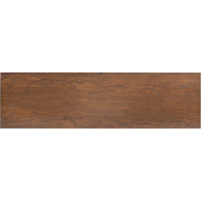 Halston 6 Drawer Dresser by Four Hands in terra brown ash. Made from solid ash, ash veneer, top grain leather in a modern style.