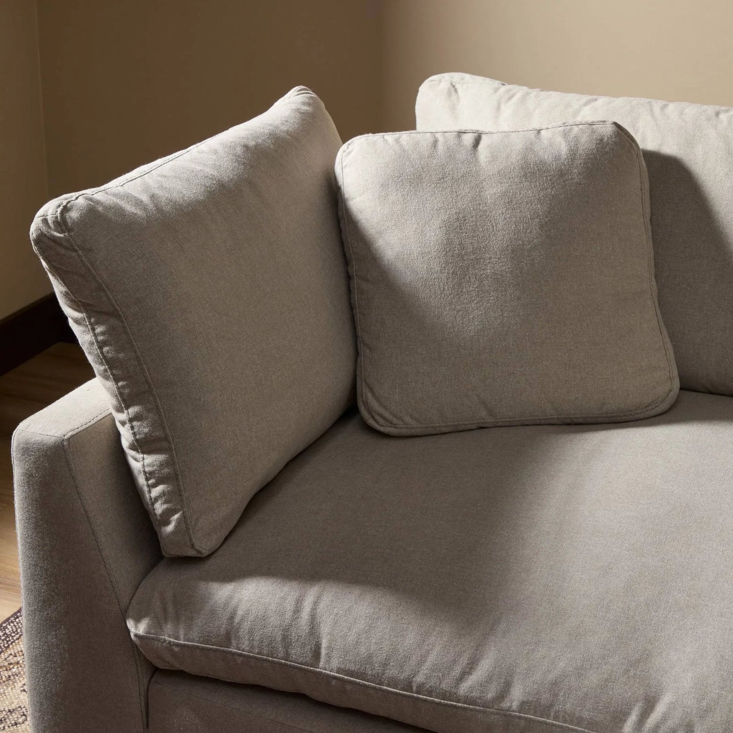 018 SI-1800117 | Closeup | Stevie 3-Piece Sectional Sofa by Four Hands. Made from unique in a modern style.