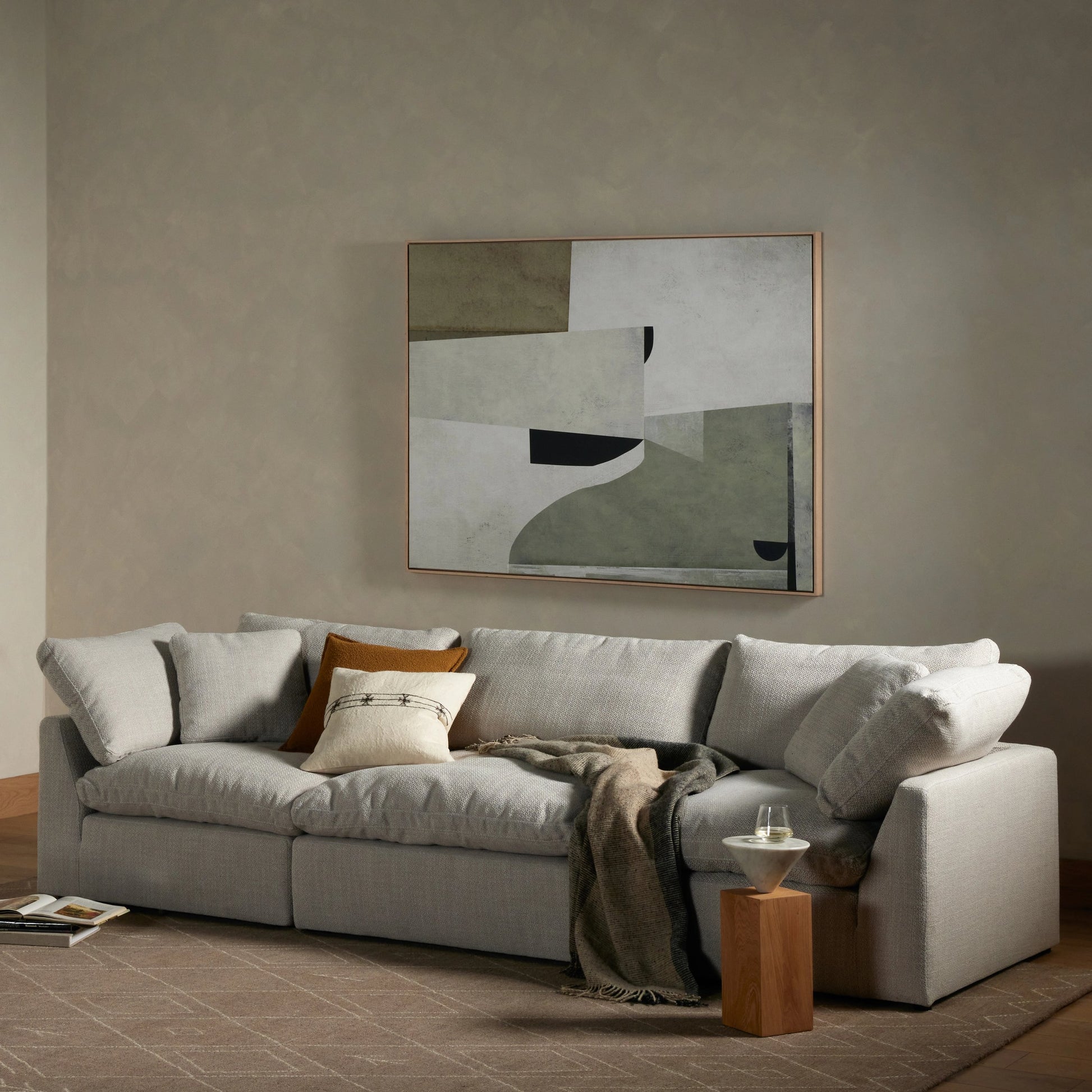 Stevie 3-Piece Sectional Sofa by Four Hands. Made from unique in a modern style.