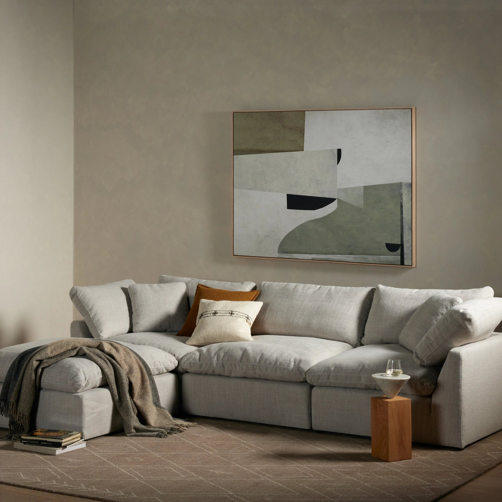 Stevie 3-Piece Sectional Sofa by Four Hands. Made from unique in a modern style.