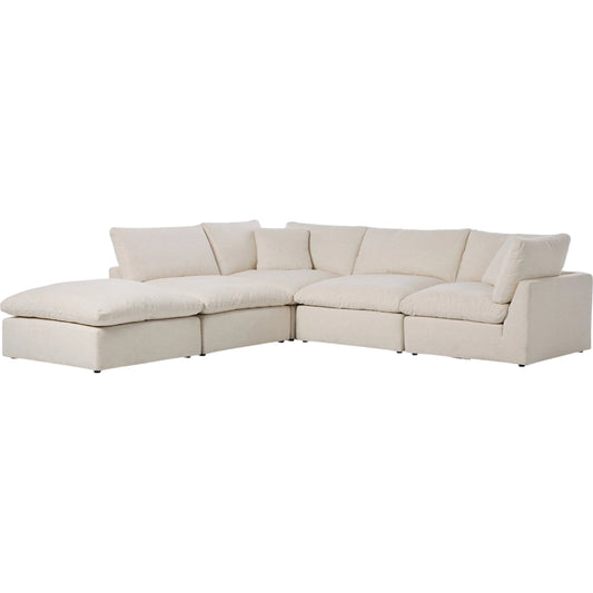 Stevie 4-Piece Sectional W/ Ottoman by Four Hands. Made from unique in a modern style.