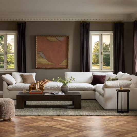 Stevie 5-Piece Sectional W/ Ottoman by Four Hands. Made from unique in a unique style.