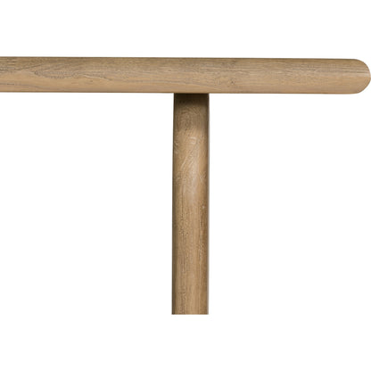 Sorrento Console Table by Four Hands in aged drift mindi. Made from mindi solid in a modern style.