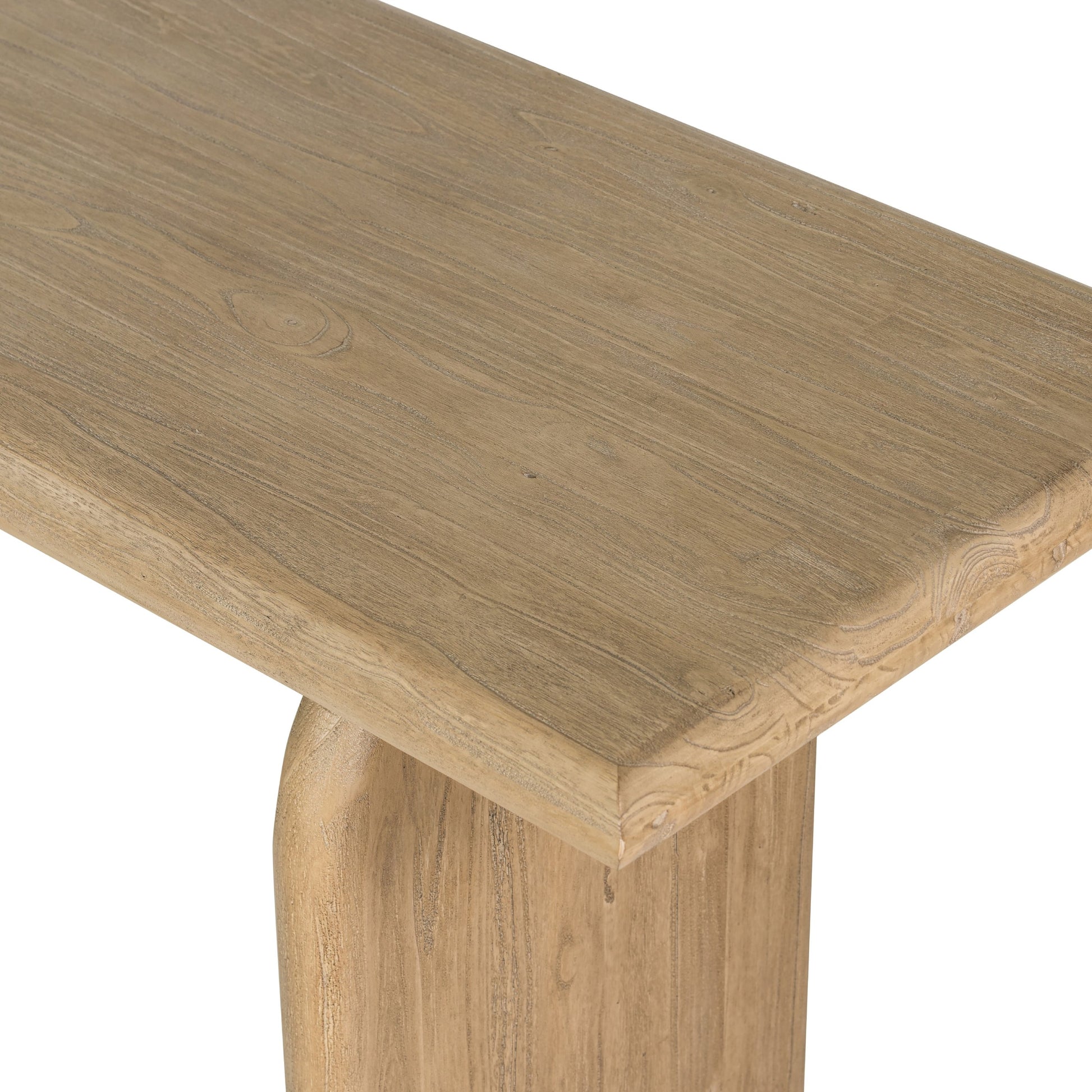 Sorrento Console Table by Four Hands in aged drift mindi. Made from mindi solid in a modern style.