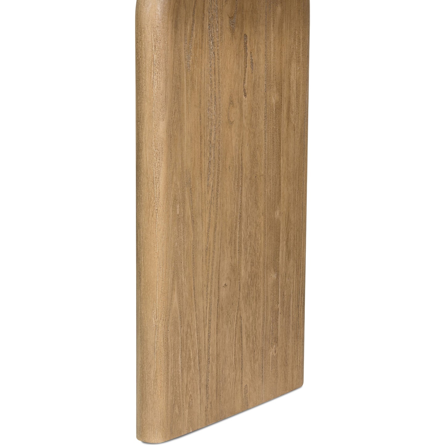 008 SI-1901774 | Closeup | Sorrento Console Table by Four Hands in aged drift mindi. Made from mindi solid in a modern style.
