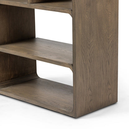 Risa Bookcase by Four Hands in lamont natural. Made from unique in a modern style.