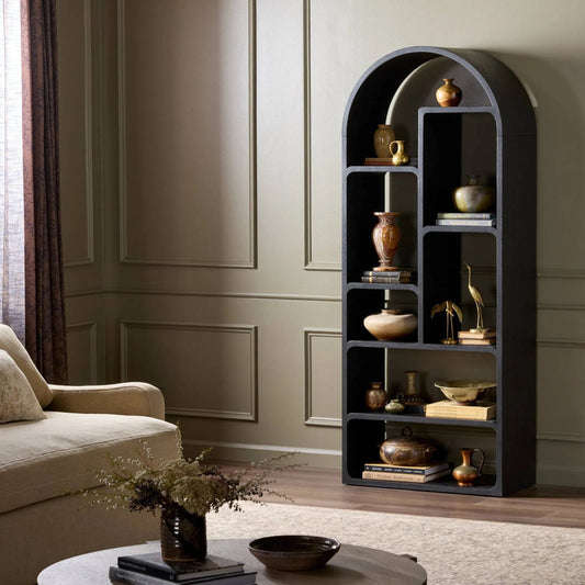 Risa Bookcase by Four Hands in lamont natural. Made from unique in a modern style.