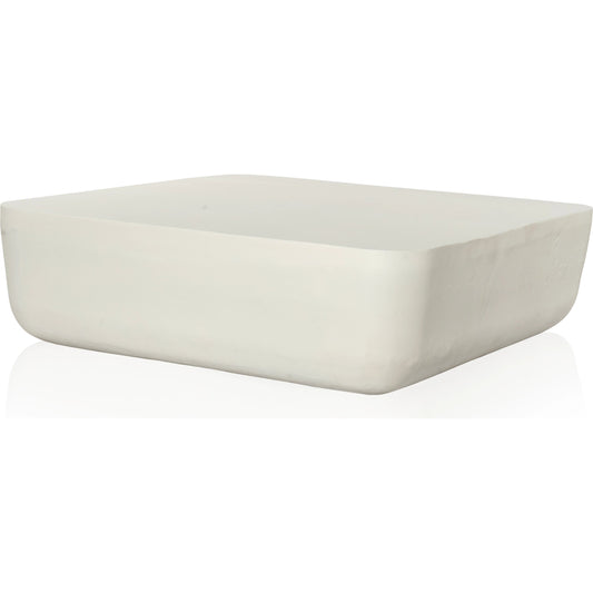 Basil Square Outdoor Coffee Table by Four Hands. Made from aluminum in a coastal style.