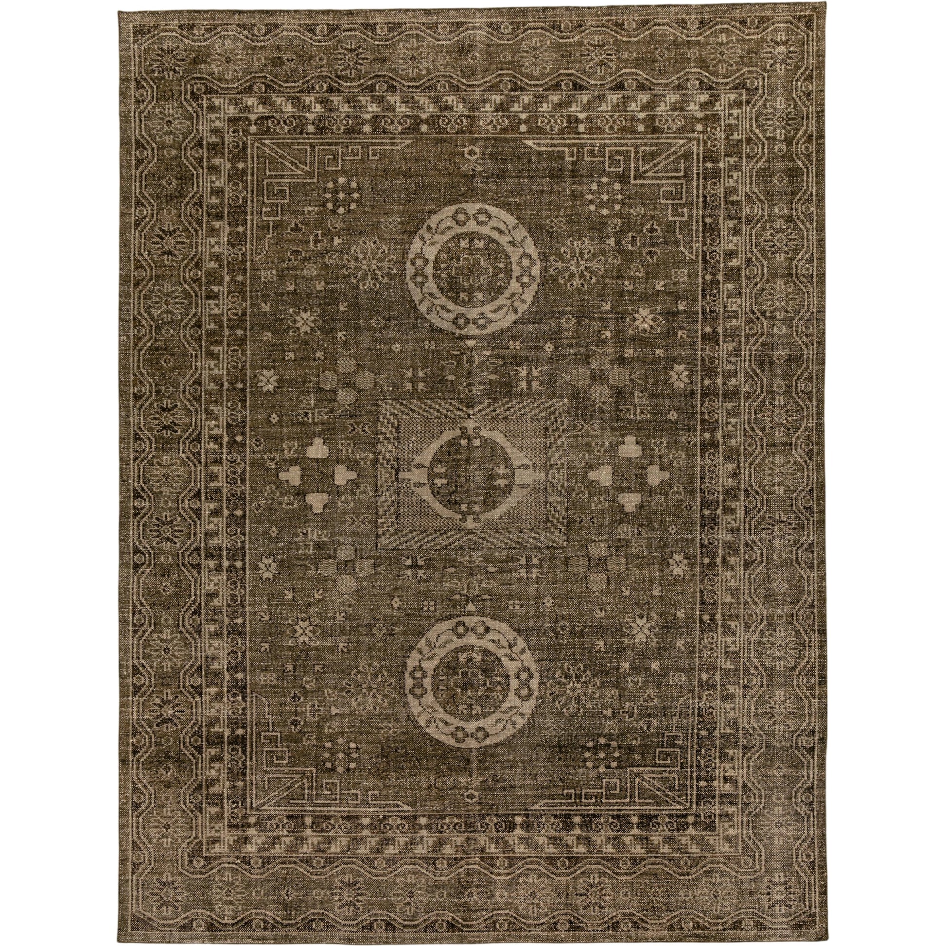 Cortona Hand Knotted Rug by Four Hands. Made from 60% wool, 40% cotton in a unique style.