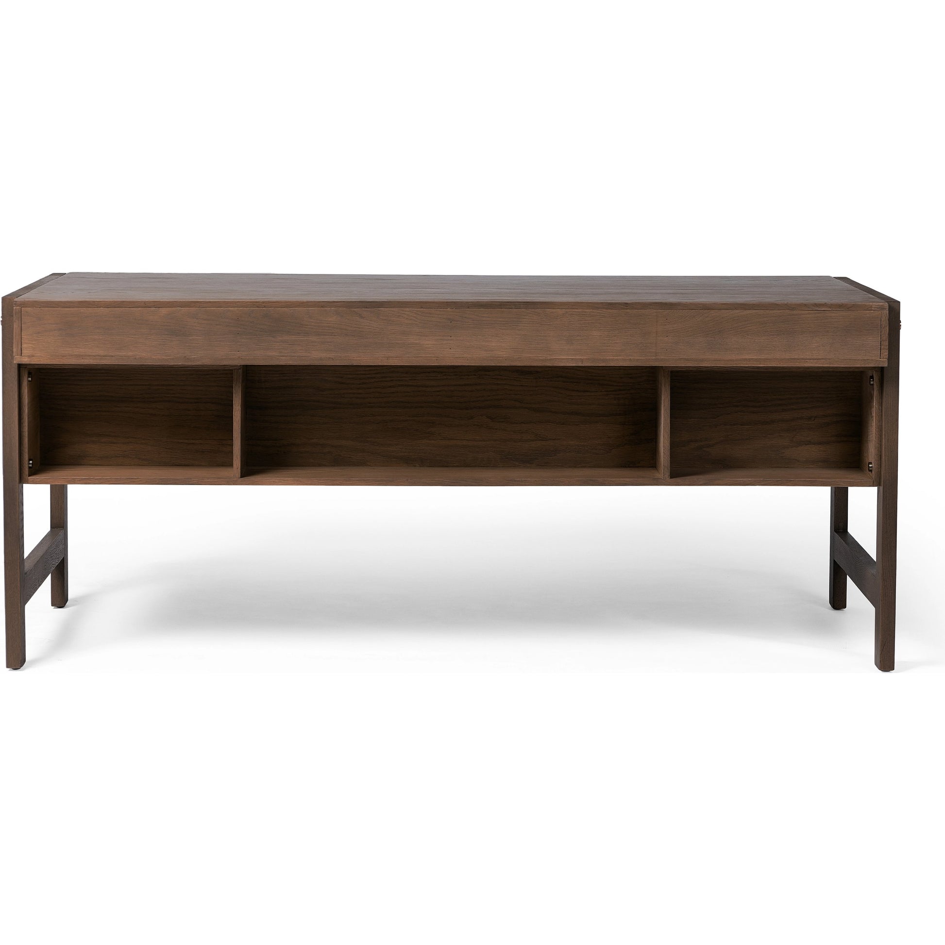 Oakley Desk by Four Hands in dark toasted oak. Made from oak veneer in a modern style.