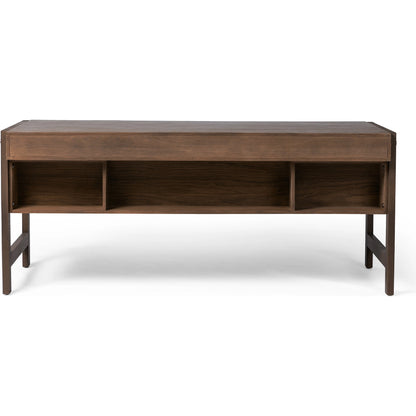 Oakley Desk by Four Hands in dark toasted oak. Made from oak veneer in a modern style.
